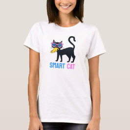 Funny Kamala Harris Black Cat Smart T-shirt-Anpass T Shirt