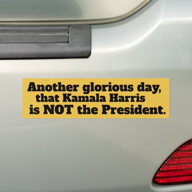 FUNNY KAMALA HARRIS CONSERVATIVE BUMPER STICKER BILDEKAL (På Bil)