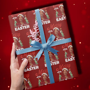 Funny Kamala Harris jul Santa Hat Presentpapper