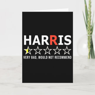 Funny Kamala Harris Very D Would Not Recommend Vot Kort
