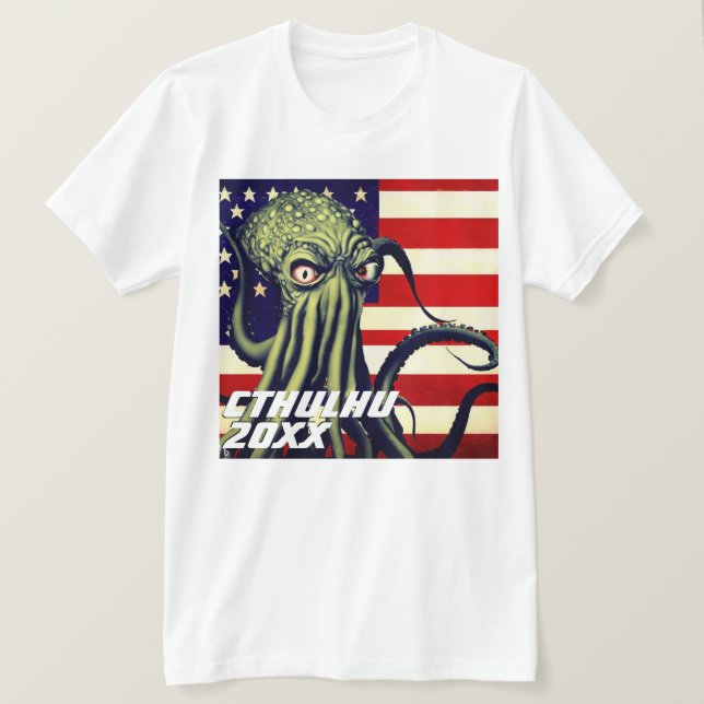 Funny kandidat ’Cthulhu 20XX’ T Shirt (Design framsida)