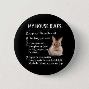 Funny kanin Mitt hus Regler Lionhead Bunny Knapp