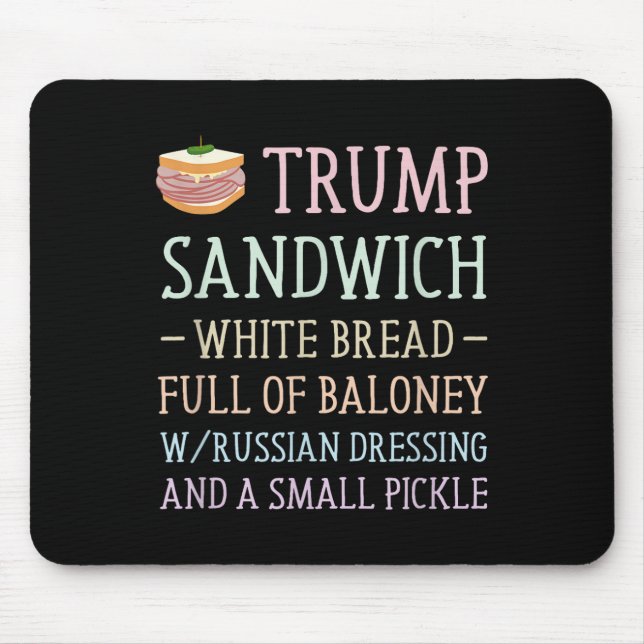 Funny kantutjämning för sandwich-signal musmatta (Framsidan)