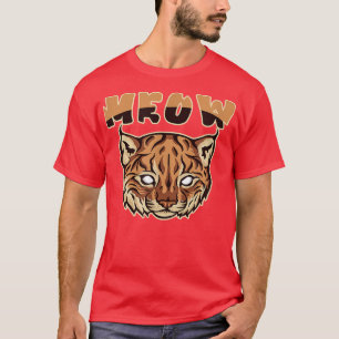Funny karacal Cat Meow Ansikte Brown Jackar Animal T Shirt
