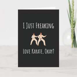 Funny Karate Cards For Her Him Martial Art Fighter Kort