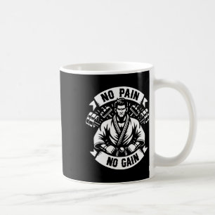 Funny Karate citerar: Ingen smärta nr.../.../.../. Kaffemugg