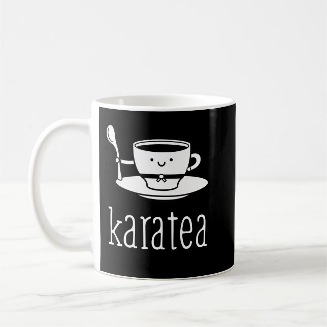 Funny Karate Design Karatea White Light Essential  Kaffemugg (Vänster)