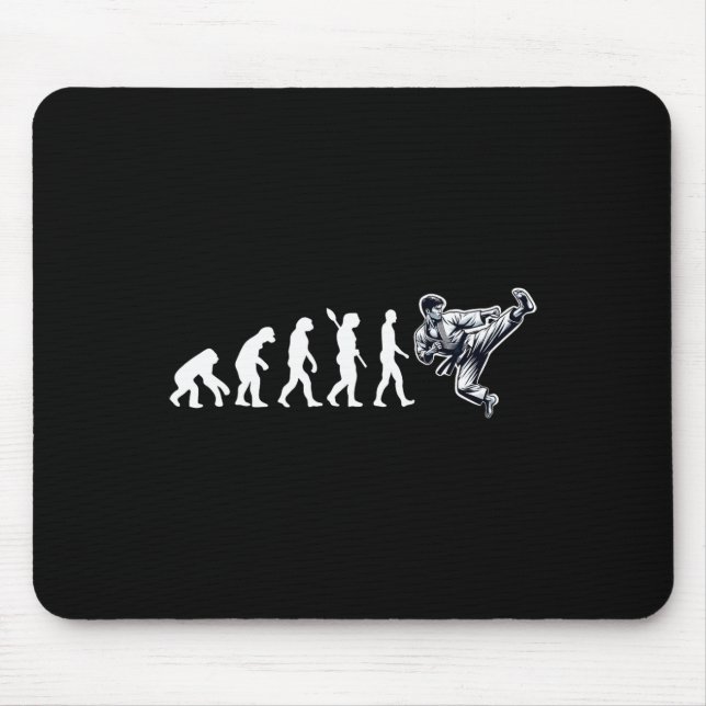 Funny Karate Evolution martial Arts Älskare Karate Musmatta (Framsidan)