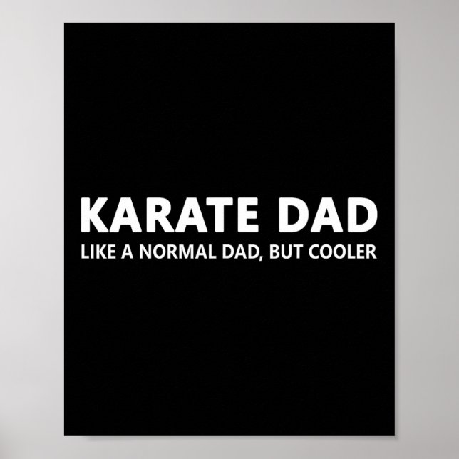 Funny Karate Far Karate Pappa Poster (Framsidan)