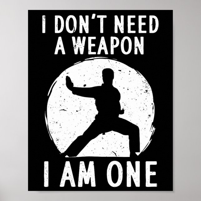 Funny Karate För manar Women Karate Black Bälte Ma Poster (Framsidan)