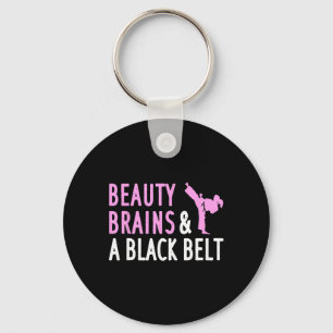 Funny Karate for Women Girl Taekwondo Martial Arts Nyckelring