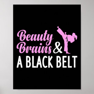 Funny Karate for Women Girl Taekwondo Martial Arts Poster