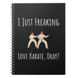 Funny Karate Gifts For Her Him Adult Fighter Anteckningsbok