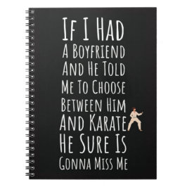 Funny Karate Gifts For Teen Girls Womens For Her Anteckningsbok