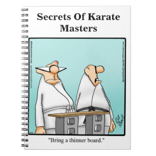 Funny Karate Humor bärbar dator Anteckningsbok