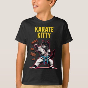Funny Karate Kattunge - Kattdjuret Martial Arts T Shirt