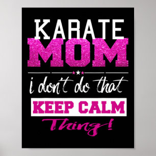 Funny Karate Mamma T Shirt Best Mor Poster