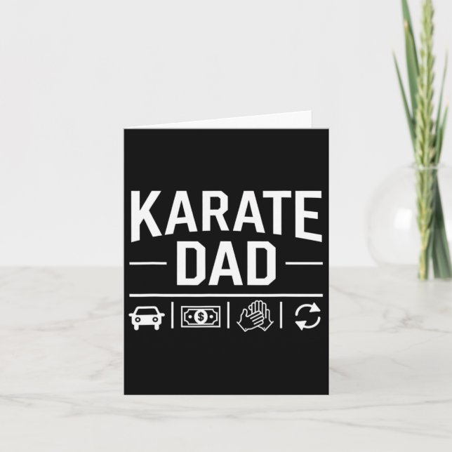 Funny Karate Pappa Martial Arts Far Humor Far Kort (Framsida)