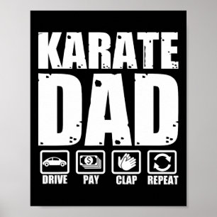 Funny Karate Pappa Martial Arts Far Humor Far Poster