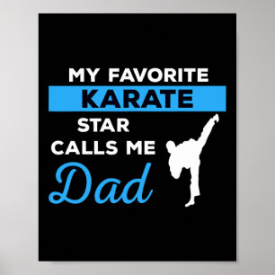 Funny Karate Pappa Martial Arts Fighting Shirt Gif Poster
