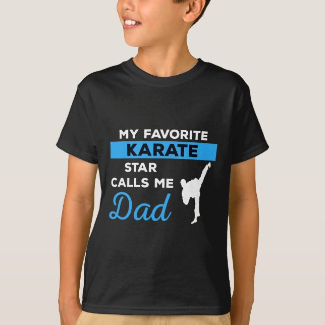 Funny Karate Pappa Martial Arts Fighting Shirt Gif T (Framsida)