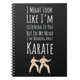 Funny Karate Player Gifts Sport Fighter Matial Art Anteckningsbok