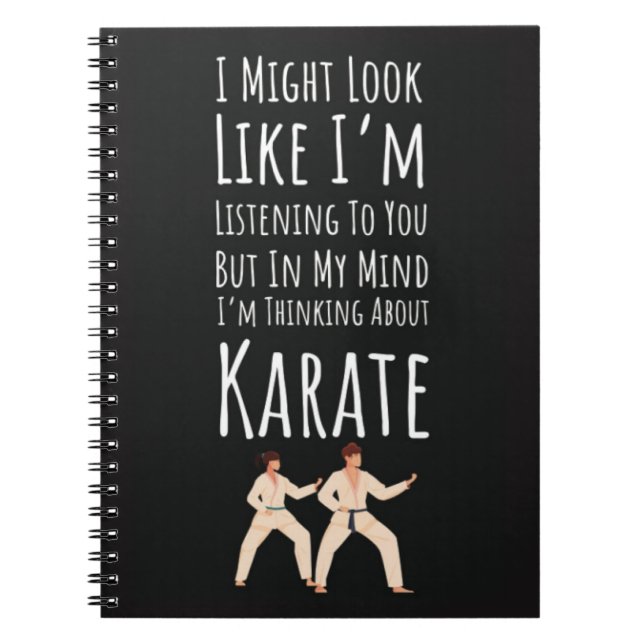 Funny Karate Player Gifts Sport Fighter Matial Art Anteckningsbok (Framsidan)