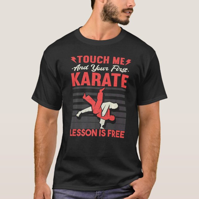 Funny Karate Premium T Shirt (Framsida)