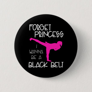 Funny Karate Shirt Girl Black Bälte Martial Arts G Knapp