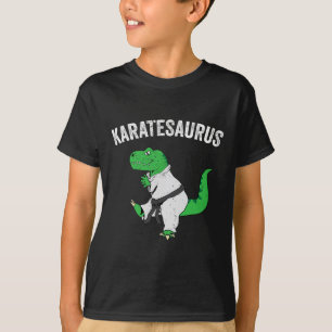 Funny Karate T Rex Dinosaur Cute Dino Martial Arts Shirt