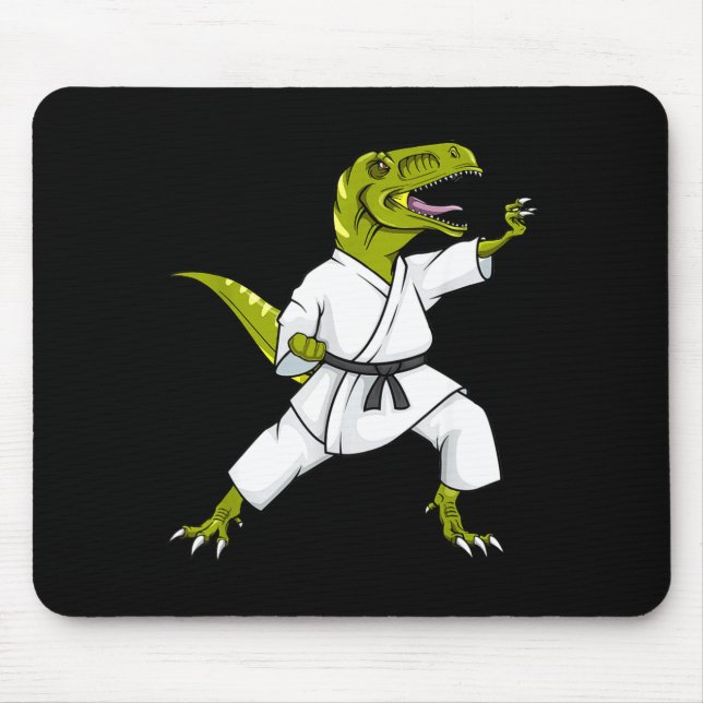 Funny Karatesaurus T-rex Dinosaur Karate Samurai D Musmatta (Framsidan)