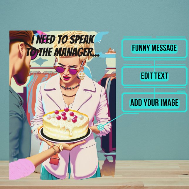 Funny Karen Birthday Kort (This is a classic joke about the "Karens" of the world.)