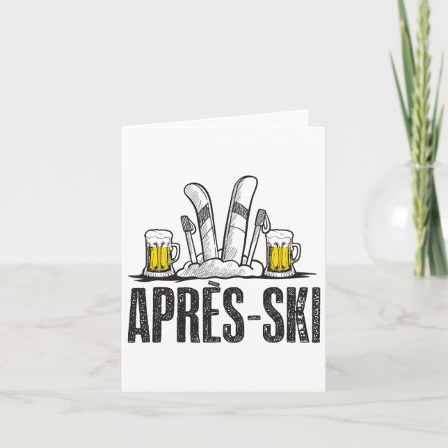 Funny Kärlek Apres Ski Shirt - Underbara Snö Älska Kort (Framsida)