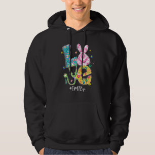 Funny Kärlek Bunny Emt Life Påsk Day Nurse Stethos Hoodie