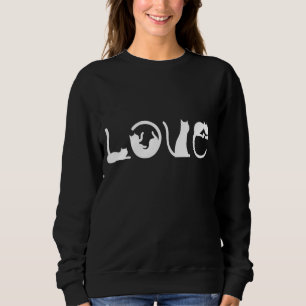 Funny Kärlek Cat Alla hjärtans dag för katt T Shirt