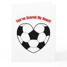 Funny Kärlek Heart Football Pun Valentine Card