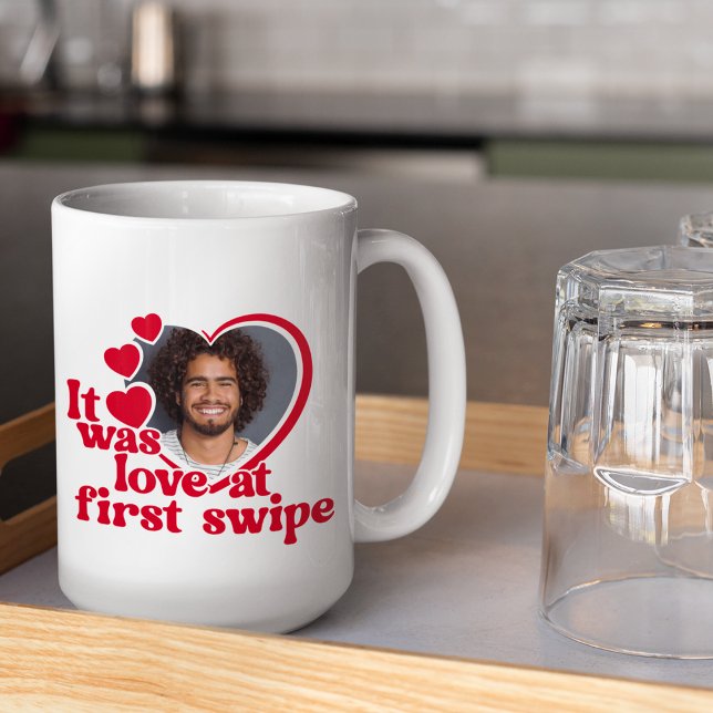 Funny Kärlek Heart Photo Kaffemugg (Skapare uppladdad)