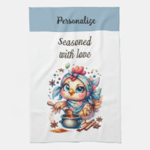 Funny Kärlek-kokning av cute Chicken