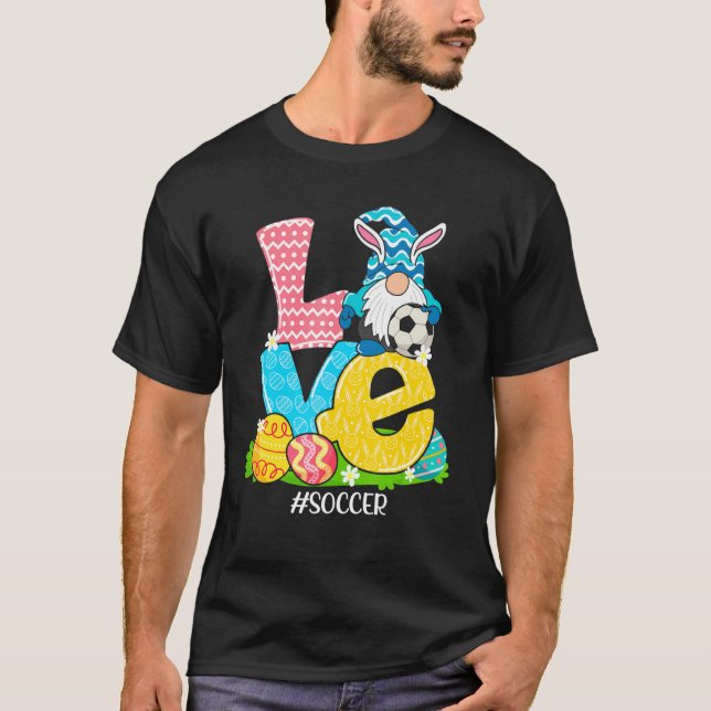 Funny Kärlek Ocer Påsk Gnome Egg Hunting Basket T Shirt (Framsida)