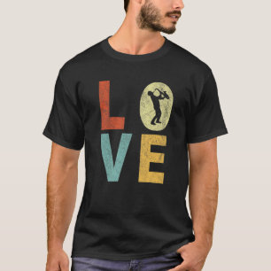 Funny Kärlek Saxophone Musician Jazz Music 90S Ret T Shirt