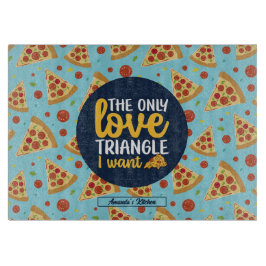 Funny Kärlek Triangle Retro Italia Pizza Mönster