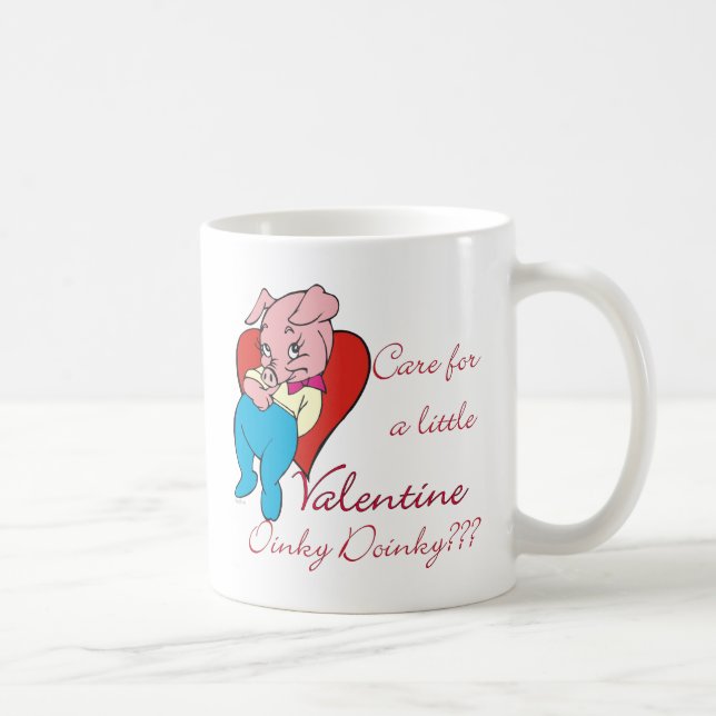 Funny Kärlek Valentine Kaffemugg (Höger)