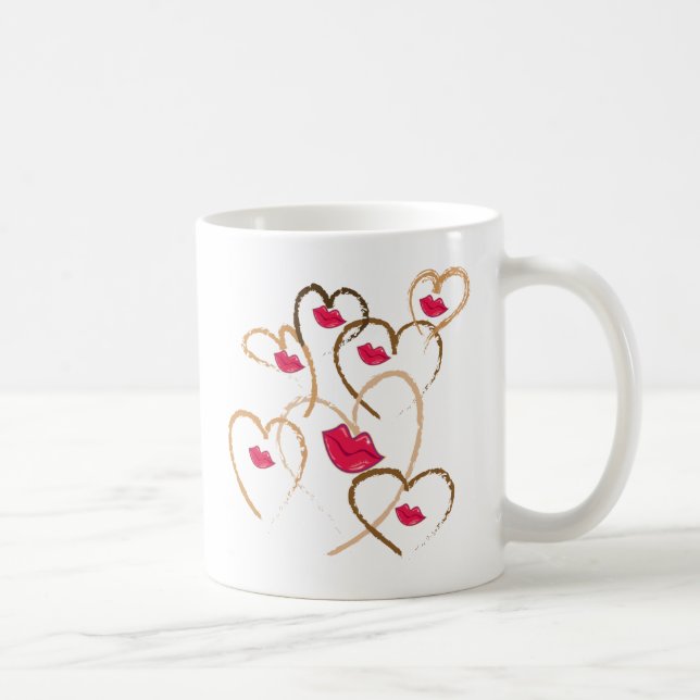 Funny Kärlek Valentine Kaffemugg (Höger)