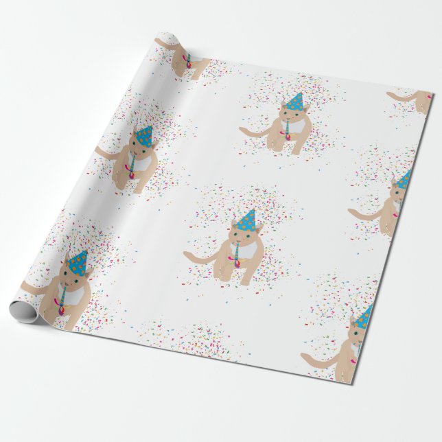 Funny Kat Animals med Party Presentpapper (Utrullad)
