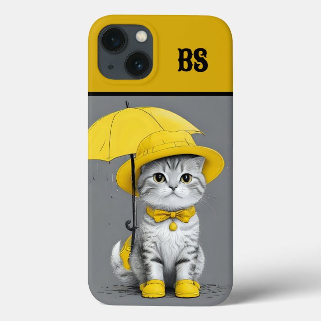 Funny Kat i Rain Boots - cat Humor (Baksida)
