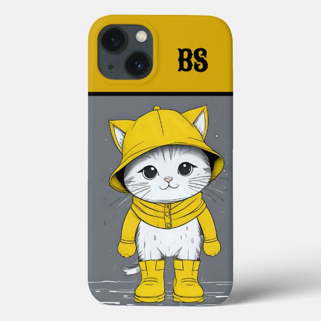 Funny Kat i Rain Boots - cat Humor (Baksida)