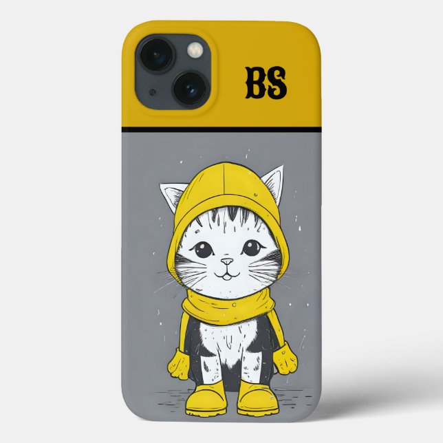 Funny Kat i Rain Boots - cat Humor (Baksida)