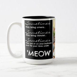 Funny Kat Mugg - "Inlämnad under MEOW"