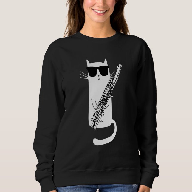 Funny katt, solglasögon, uppspelning av mut t shirt (Framsida)