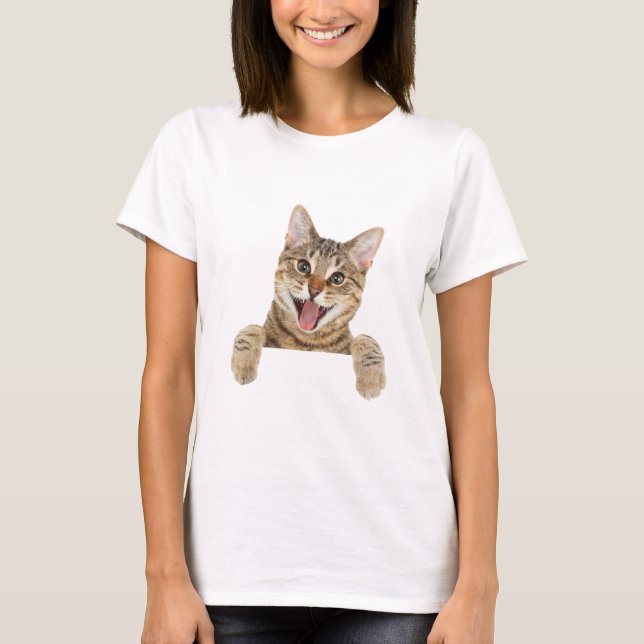Funny katt t shirt (Framsida)
